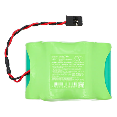 6.0V, Ni-CD, 1200mAh, Medical battery fits Heine, 110908-u, Battery Box, Battery Box Ii, 7.2Wh Medical Cameron Sino Technology Limited (Medical)