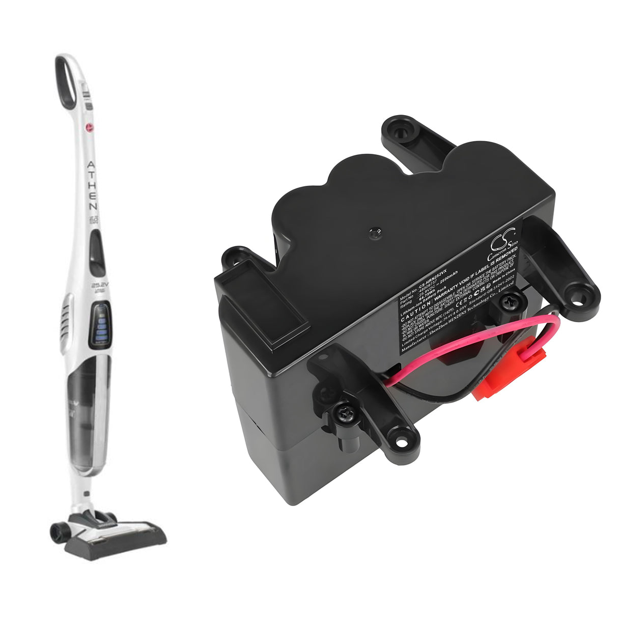 25.9V, Li-ion, 2500mAh, Vacuum battery fits Hoover, 48009737, Atn252li 011, Atn252li011, 64.75Wh Vacuum Cameron Sino Technology Limited