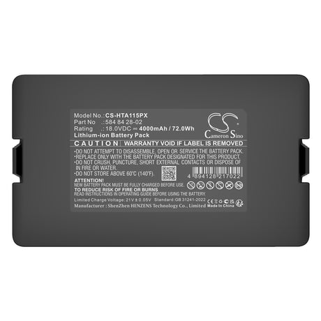 18.0V, Li-ion, 4000mAh, Lawn Mowers battery fits Flymo, Easilife 200, Easilife 350, 72.0Wh Lawn Mowers Cameron Sino Technology Limited