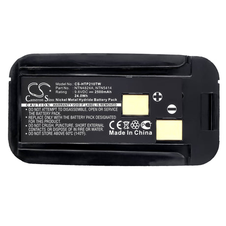 9.6V, Ni-MH, 2500mAh, Thermal Camera battery fits Bullard, Motorola, Ntn4824a, Commander Mx, Commander Tix, 24Wh Two-Way Radio Cameron Sino Technology Limited