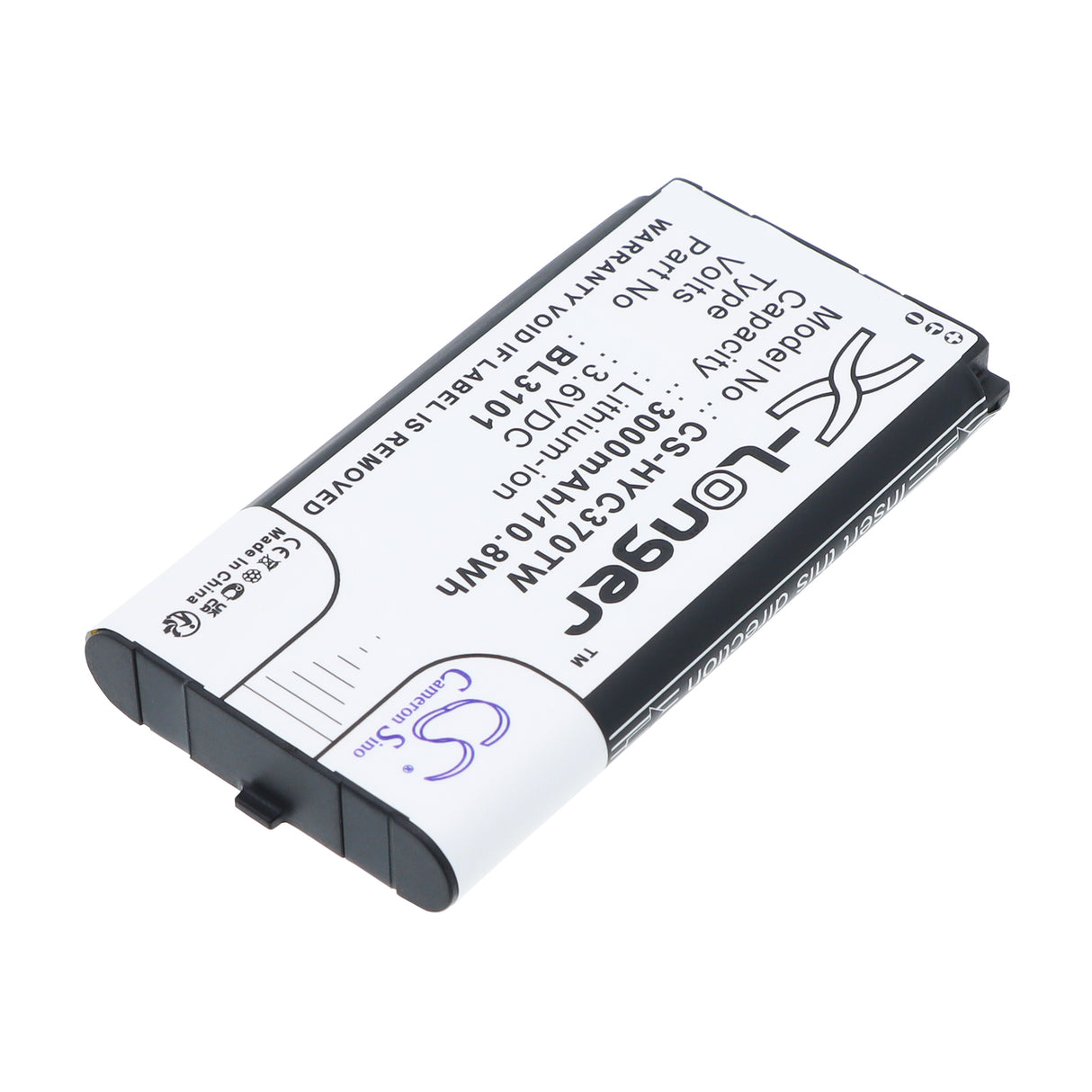 3.6V, Li-ion, 3000mAh, Two-Way Radio battery fits Hytera, BL3101, PNC370, 10.8Wh Two-Way Radio Cameron Sino Technology Limited