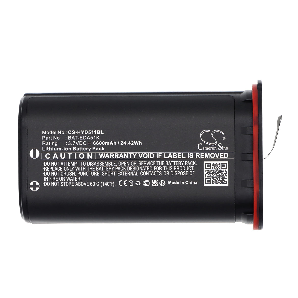 3.7V, Li-ion, 6600mAh, Barcode Scanner battery fits Honeywell, BAT-EDA51K, EDA51K, 24.42Wh Barcode Scanner Cameron Sino Technology Limited