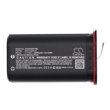 3.7V, Li-ion, 6600mAh, Barcode Scanner battery fits Honeywell, BAT-EDA51K, EDA51K, 24.42Wh Barcode Scanner Cameron Sino Technology Limited