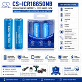 Cameron Sino CS-ICR18650NB 2600mAh 3.7V 18650 Battery Pack 18650 Cameron Sino Technology Limited