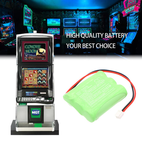3.6V, Ni-MH, 2000mAh, Game Console battery fits IGT, CUSTOM-232, AVP, 7.2Wh Game Console Cameron Sino Technology Limited
