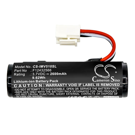 3.7V, Li-ion, 2600mAh, Payment Terminal battery fits Ingenico, F12432566, Move 5000 3g Bluetooth, Move 5000 3g Wifi Bluetooth, 9.62Wh Payment Terminal Cameron Sino Technology Limited