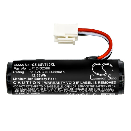 3.7V, Li-ion, 3400mAh, Payment Terminal battery fits Ingenico, F12432566, Move 5000 3g Bluetooth, Move 5000 3g Wifi Bluetooth, 12.58Wh Payment Terminal Cameron Sino Technology Limited