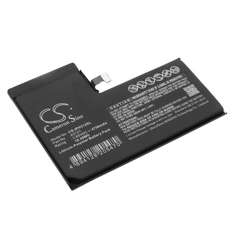 3.85V, Li-Polymer, 4750mAh, SmartPhone battery fits Apple, A3121, A2849, A3105, 18.29Wh Mobile, SmartPhone Cameron Sino Technology Limited (Smartphone)
