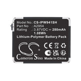 3.87V, Li-Polymer, 280mAh, Smartwatch battery fits Apple, A2954, MR913LL/A, Watch Series S9 41mm, 1.08Wh Smartwatch Cameron Sino Technology Limited