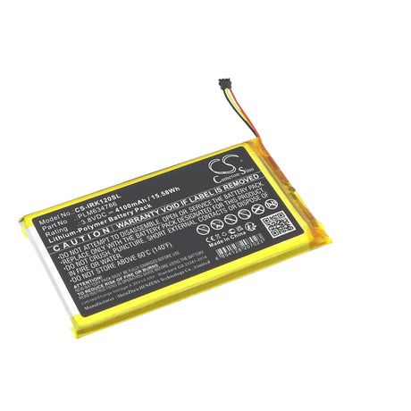 3.8V, Li-Polymer, 4100mAh Media Player Battery fits Astell & Kern, Ak120 Ii, 15.58Wh Media Player Cameron Sino Technology Limited