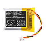 3.7V, Li-Polymer, 700mAh, Wireless Headset battery fits JBL, GSP862633, Tune 710 BT, 2.59Wh Wireless Headset Cameron Sino Technology Limited