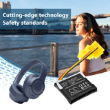 3.7V, Li-Polymer, 500mAh, Wireless Headset battery fits Jbl, HPT693331, Live 760NC, Tune 760NC, 1.85Wh Wireless Headset Cameron Sino Technology Limited