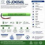 3.6v, Ni-mh, 700mah, PLC Battery fits Johnson Controls, Ms-nce2566-0, 2.52wh PLC Cameron Sino Technology Limited