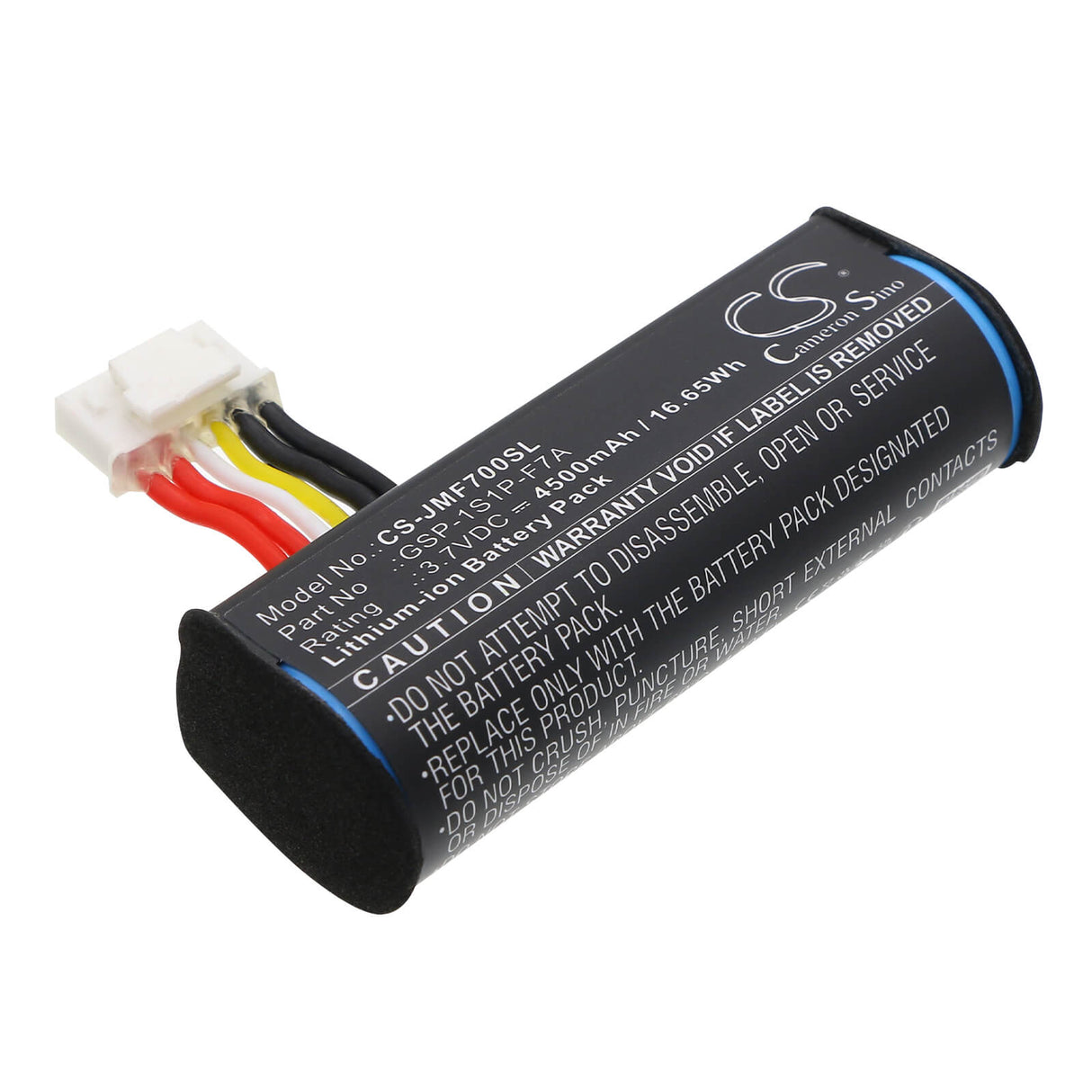 3.7V, Li-ion, 4500mAh, Speaker battery fits Jbl, GSP-1S1P-F7A, F7A, Flip 7, 16.65Wh Speaker Cameron Sino Technology Limited
