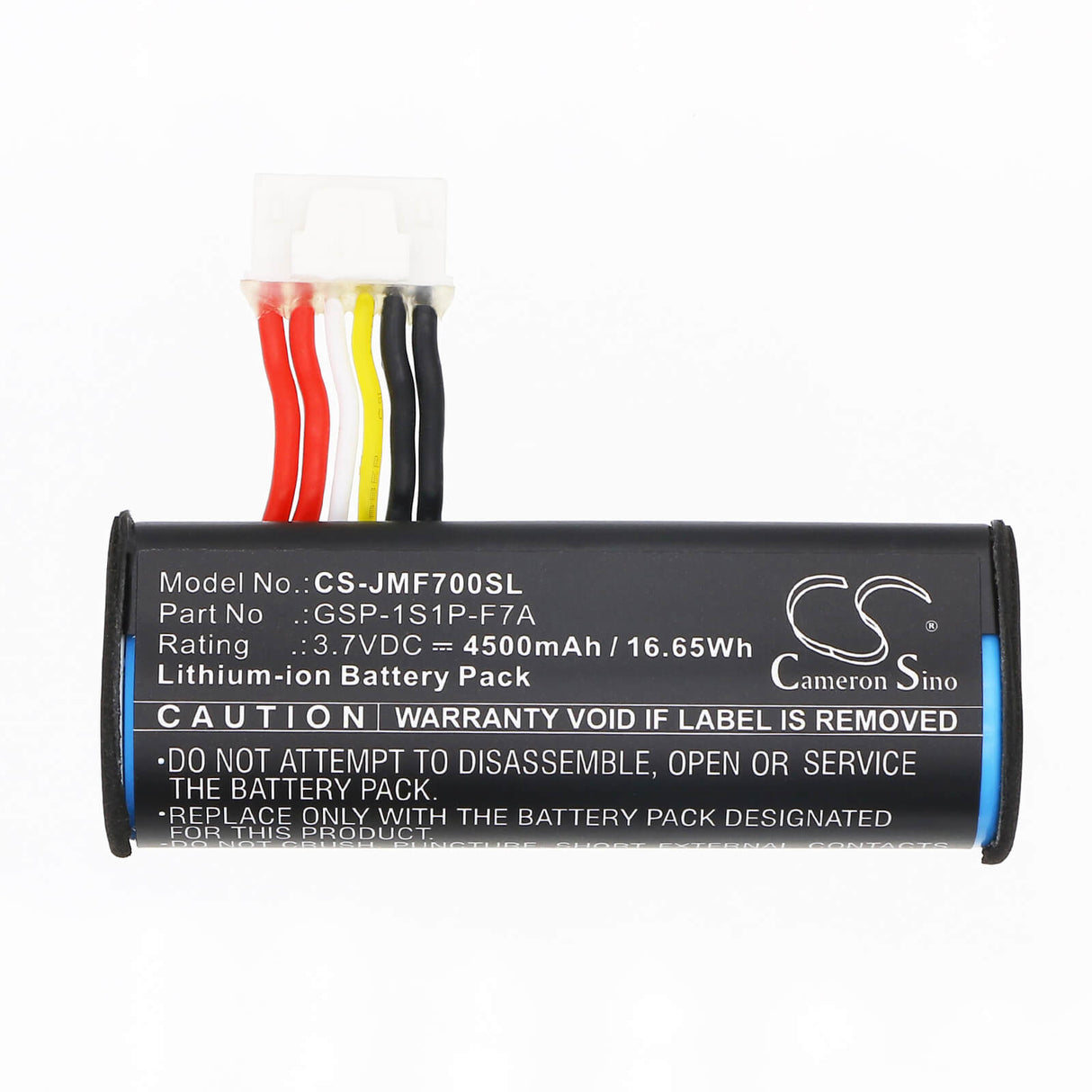 3.7V, Li-ion, 4500mAh, Speaker battery fits Jbl, GSP-1S1P-F7A, F7A, Flip 7, 16.65Wh Speaker Cameron Sino Technology Limited