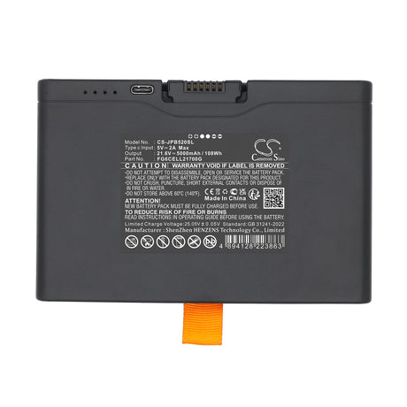 21.6V, Li-ion, 5000mAh, Speaker battery fits JBL, FG6CELL21700G, Boombox 4, PartyBox 520, 108Wh Speaker Cameron Sino Technology Limited (Dangerous Goods)