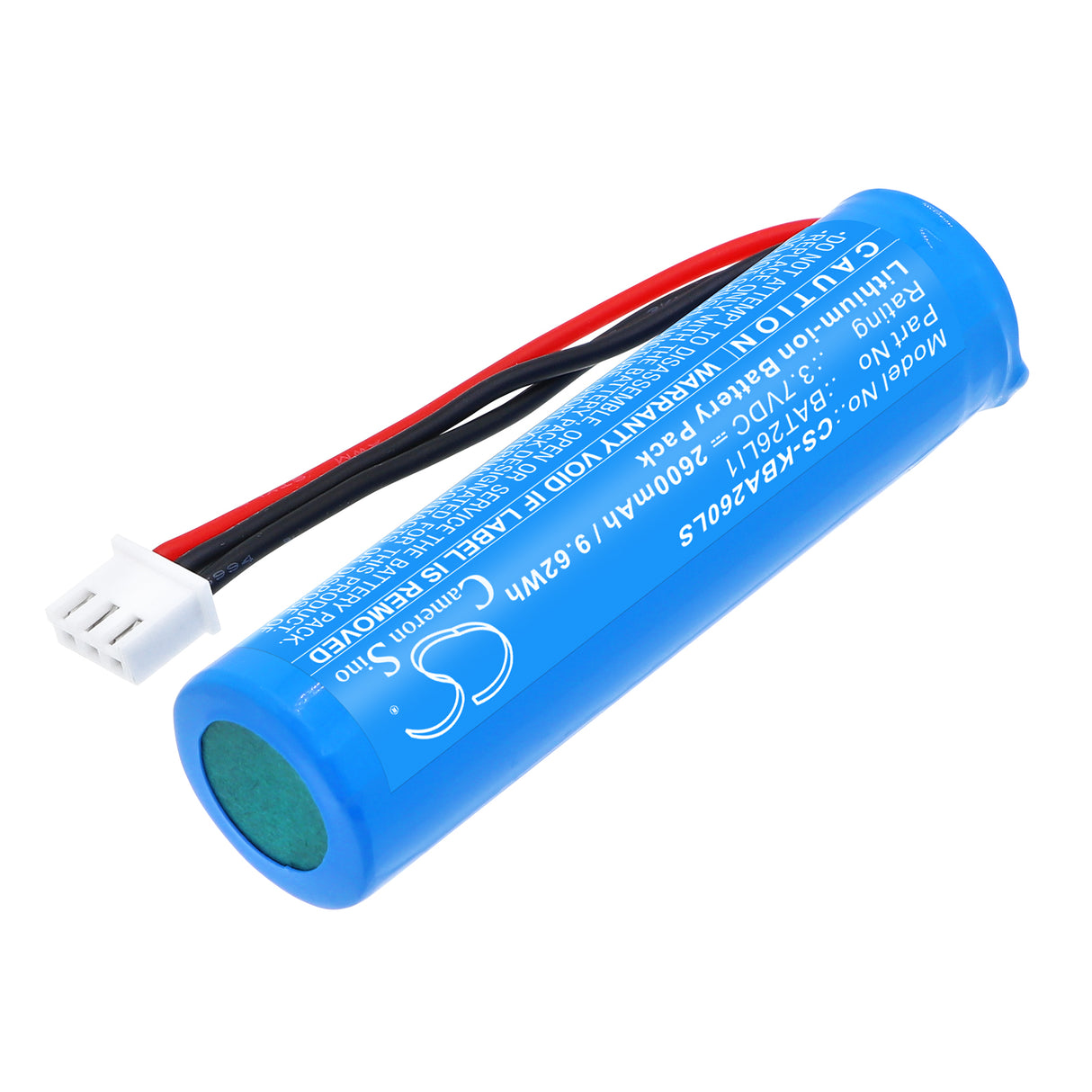 3.7V, Li-ion, 2600mAh, Emergency Lighting battery fits Kosnic, BAT26LI1, BAT26LI1 Emergency Modules & Self Test Modules, 9.62Wh Emergency Lighting Cameron Sino Technology Limited
