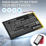 3.7V, Li-Polymer, 1500mAh, E-book, E-reader battery fits Kobo, PR-284983N, Clara HD N239, Clara HD N249, 5.55Wh E-book, E-reader Cameron Sino Technology Limited
