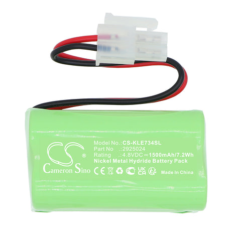 4.8V, Ni-MH, 1500mAh, LED Light battery fits Kamlux, 2925024, 7348707, LED E7348705, 7.2Wh LED Light Cameron Sino Technology Limited