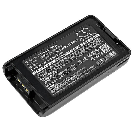 7.4V, Li-ion, 2000mAh, Two-Way Radio battery fits Kenwood, KNB-55L, TK-2140, TK-3140, 14.8Wh Two-Way Radio Cameron Sino Technology Limited