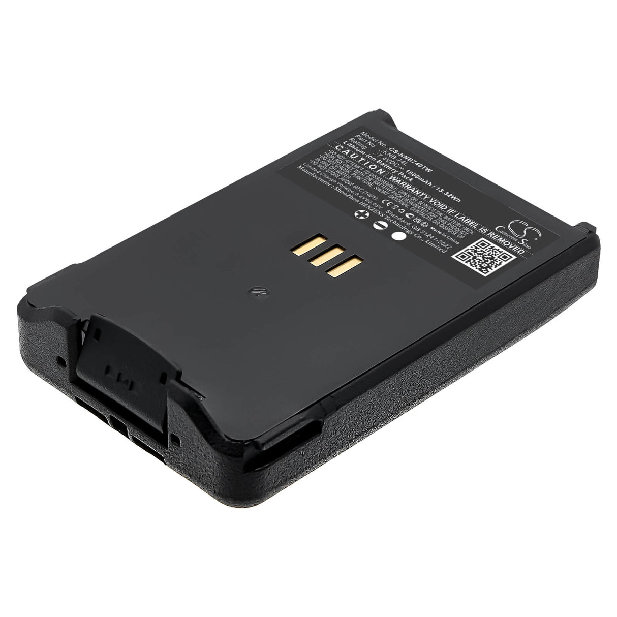 7.4V, Li-ion, 1800mAh, Two-Way Radio battery fits Kenwood, KNB-74L, TH-D74, TH-D74A, 13.32Wh Two-Way Radio Cameron Sino Technology Limited