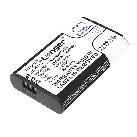 3.6V, Li-ion, 2350mAh, Two-Way Radio battery fits Kenwood, KNB-81L, NX-P500, PKT-300, 8.46Wh Two-Way Radio Cameron Sino Technology Limited