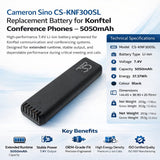 7.4v, Li-ion, 5200mah, Conference phone battery Fits Konftel 300m, 300mx, 38.48wh Communication & Conferencing Cameron Sino Technology Limited