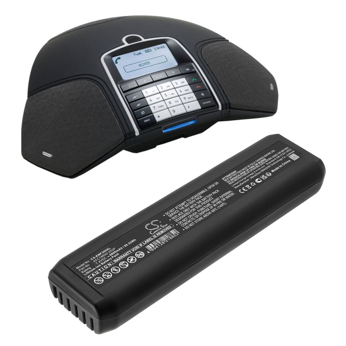 7.4V, Li-ion, 6800mAh, Communication & Conferencing battery fits Konftel, 900102095, 300m, 300mx, 50.32Wh Communication & Conferencing Cameron Sino Technology Limited