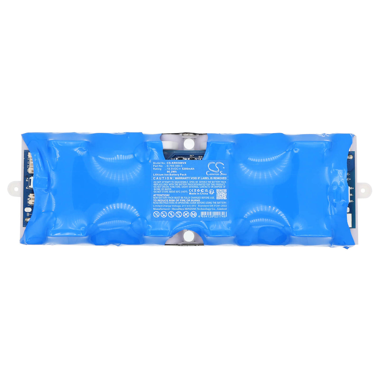 18.5V, Li-ion, 5200mAh, Lawn Mowers battery fits Karcher, 9.769-388.0, 96.2Wh Lawn Mowers Cameron Sino Technology Limited