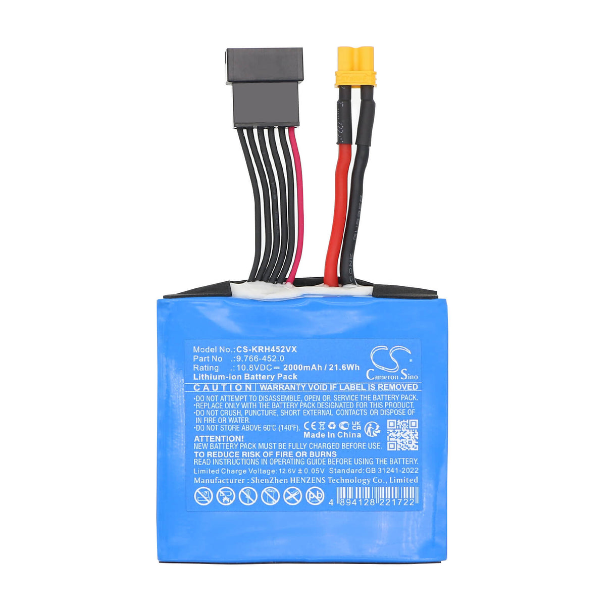 10.8V, Li-ion, 2000mAh, Lawn Mowers battery fits Karcher, 9.766-452.0, 21.6Wh Lawn Mowers Cameron Sino Technology Limited