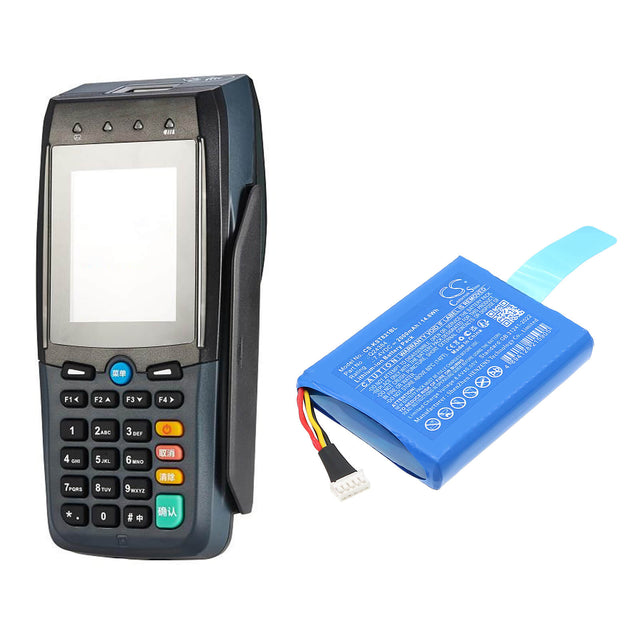 7.4V, Li-ion, 2000mAh, Payment Terminal battery fits Szzt, Q24384, Ks8210, 14.8Wh Payment Terminal Cameron Sino Technology Limited