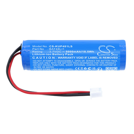3.7V, Li-ion, 5000mAh, Emergency Lighting battery fits Kosnic, BAT48LI1, UEM03, UEM Pro Universal Emergency Module, 18.5Wh Emergency Lighting Cameron Sino Technology Limited