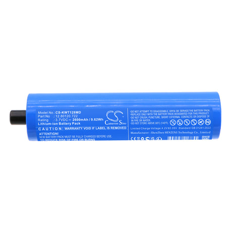 3.7V, Li-ion, 2600mAh, Medical battery fits Kawe, 12.80120.722, Type C, 9.62Wh Medical Cameron Sino Technology Limited (Medical)