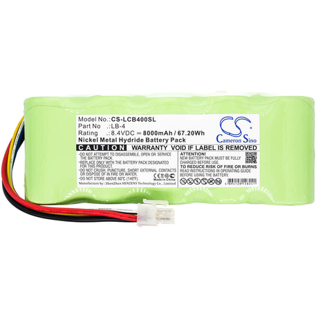 8.4V, Ni-MH, 8000mAh, Laser battery fits Laser Alignment, Lb-4, Laser Beacon Lb-4, 67.2Wh Laser Cameron Sino Technology Limited