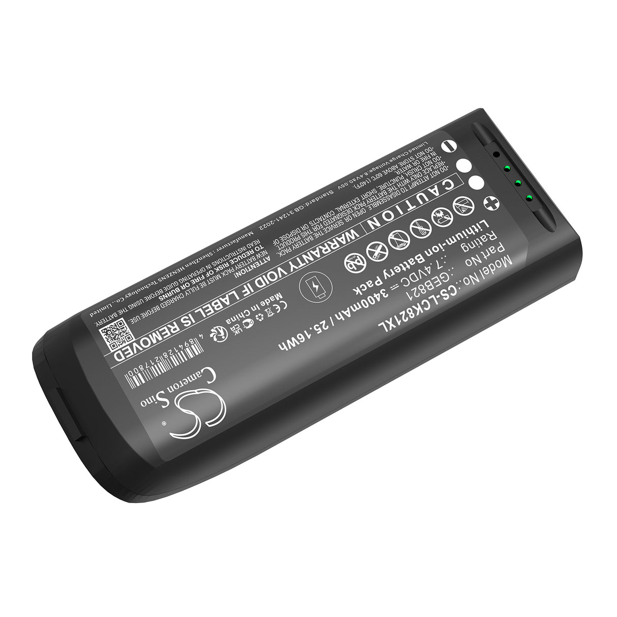 7.4V, Li-ion, 3400mAh, Equipment, Survey, Test battery fits Leica, 879638, Blk2go, Blk2go Handheld Imaging Laser, 25.16Wh Equipment, Survey, Test Cameron Sino Technology Limited