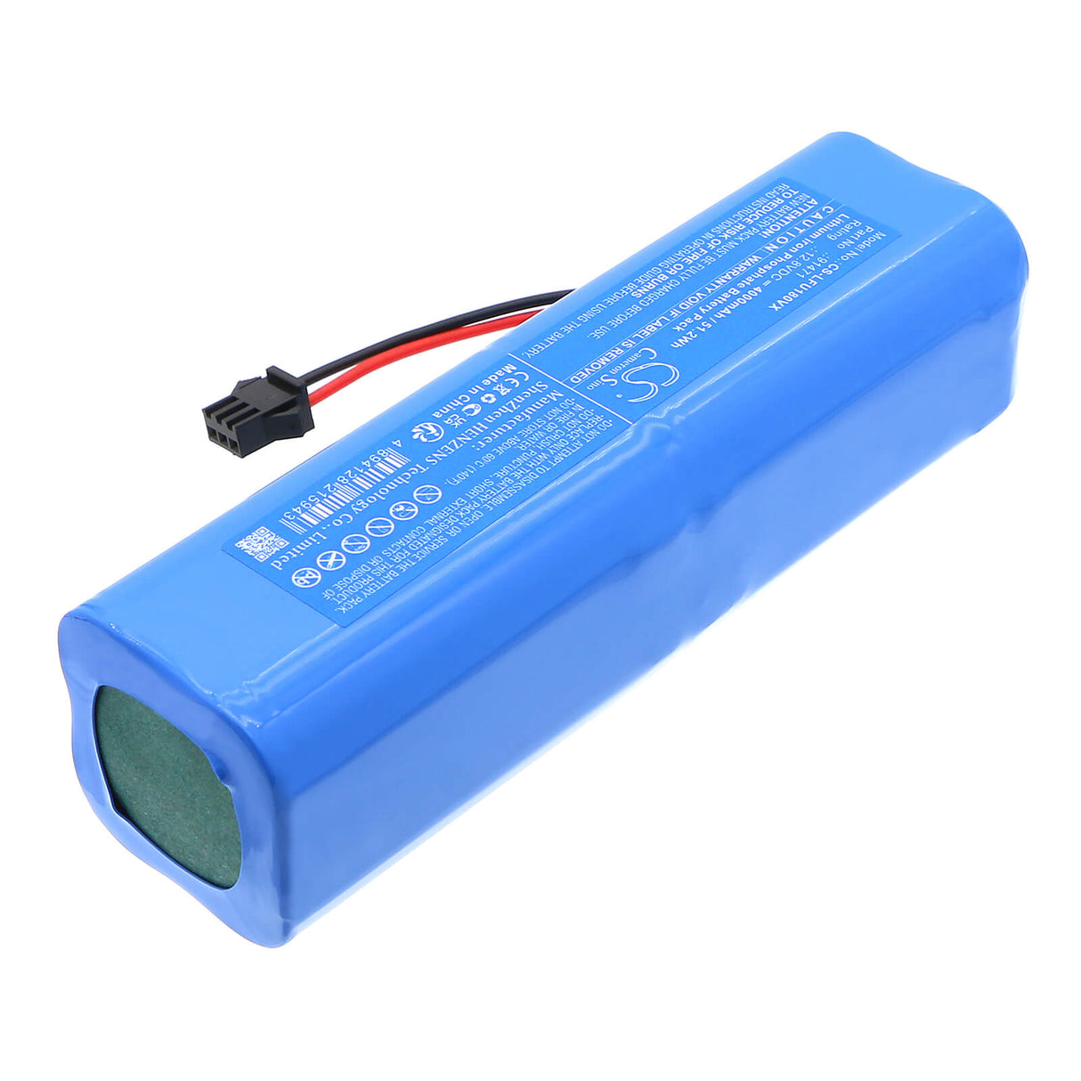 12.8V, LiFePO4, 4000mAh, Vacuum battery fits Lefant, TB12040F-P130A, LS1, U180, 51.2Wh Vacuum Cameron Sino Technology Limited