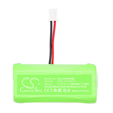2.4V, Ni-MH, 750mAh, Wireless Headset battery fits Lightspeed, 2EXL7379-PTC, Flexcat Handheld Remote Contro, Flexmike, 1.8Wh Wireless Headset Cameron Sino Technology Limited