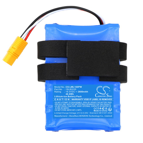 18.0V, Li-ion, 2600mAh, Lawn Mowers battery fits Lawnmaster, 18LB2035, L10, L12, 46.8Wh Lawn Mowers Cameron Sino Technology Limited