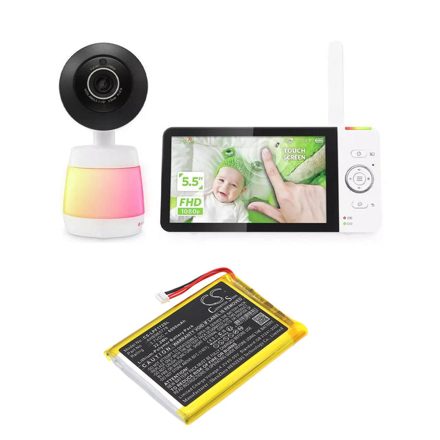 3.7V, Li-Polymer, 6000mAh, BabyPhone battery fits Leapfrog, Ahb965778, Lf1726-2fhd Baby Monitor, Lf1726fhd Baby Monitor, 22.2Wh BabyPhone Cameron Sino Technology Limited