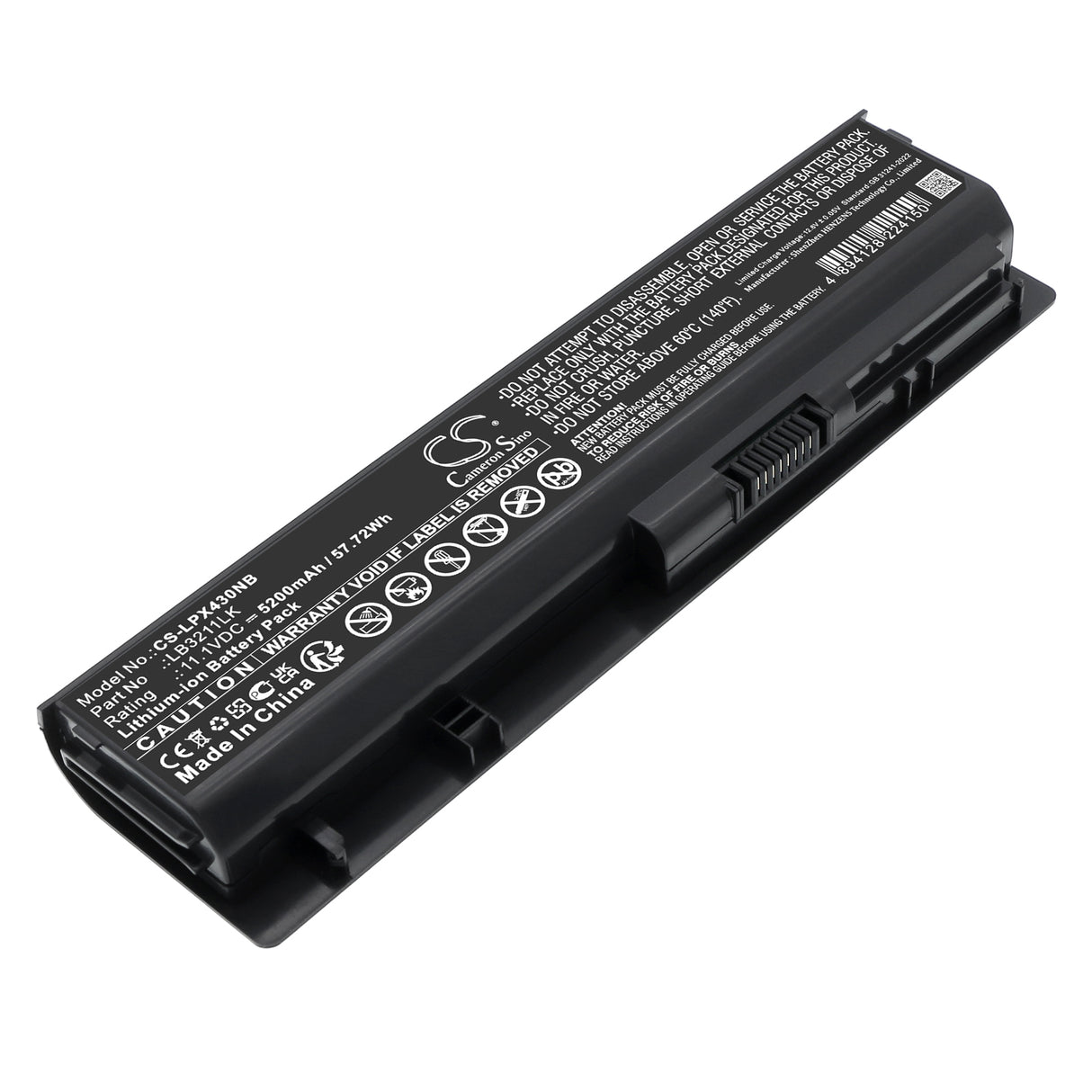 11.1V, Li-ion, 5200mAh, Notebook, Laptop battery fits LG, EAC61679004, P430, P530, 57.72Wh Notebook, Laptop Cameron Sino Technology Limited