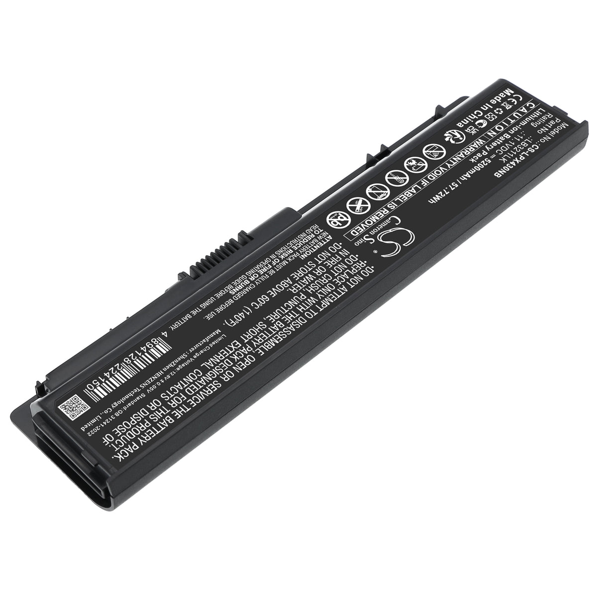 11.1V, Li-ion, 5200mAh, Notebook, Laptop battery fits LG, EAC61679004, P430, P530, 57.72Wh Notebook, Laptop Cameron Sino Technology Limited