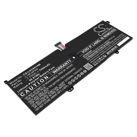 7.7V, Li-Polymer, 7650mAh, Notebook, Laptop battery fits Lenovo, 5B10T11585, Yoga C940-14IIL, Yoga C940-14IIL-81Q9, 58.91Wh Notebook, Laptop Cameron Sino Technology Limited