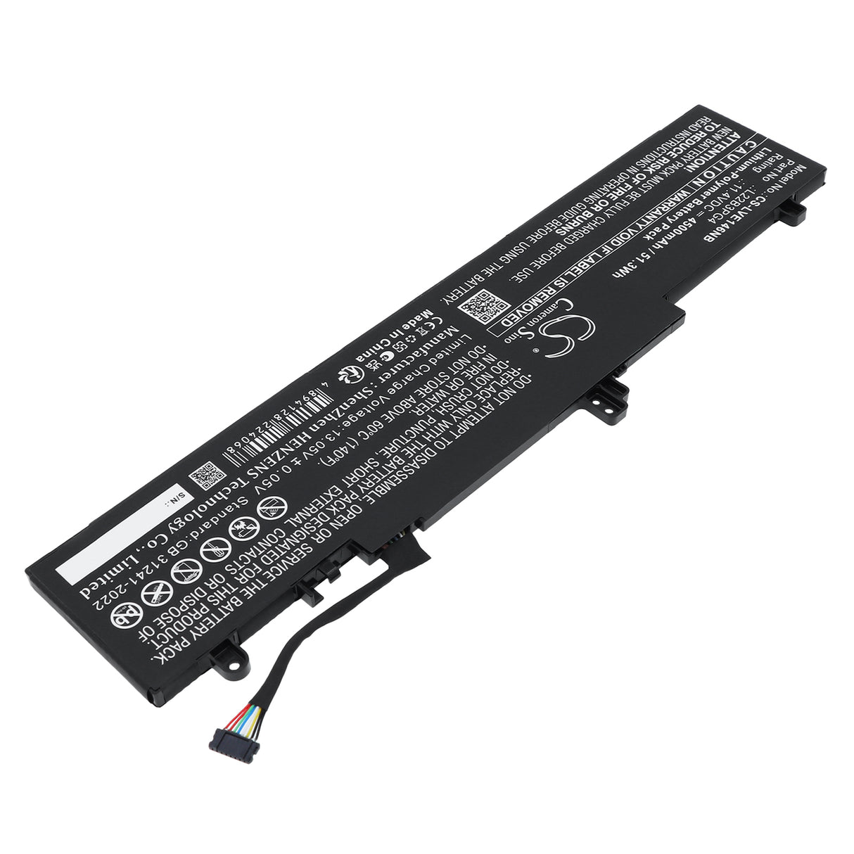 11.4V, Li-Polymer, 4500mAh, Notebook, Laptop battery fits Lenovo, 5B11K63020, ThinkPad E14 Gen 6, ThinkPad E16 G1 Core i5-1335U, 51.3Wh Notebook, Laptop Cameron Sino Technology Limited