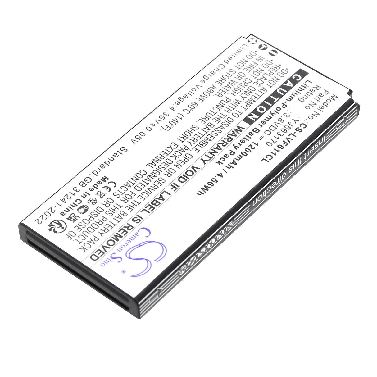 3.8V, Li-Polymer, 1200mAh, Cordless Phone battery fits Linkvil, BA30, Fanvil W610W, Fanvil W611W, 4.56Wh Cordless Phone Cameron Sino Technology Limited