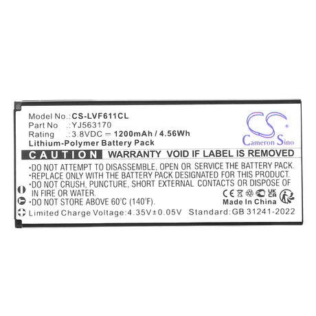 3.8V, Li-Polymer, 1200mAh, Cordless Phone battery fits Linkvil, BA30, Fanvil W610W, Fanvil W611W, 4.56Wh Cordless Phone Cameron Sino Technology Limited