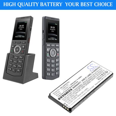 3.8V, Li-Polymer, 1200mAh, Cordless Phone battery fits Linkvil, BA30, Fanvil W610W, Fanvil W611W, 4.56Wh Cordless Phone Cameron Sino Technology Limited