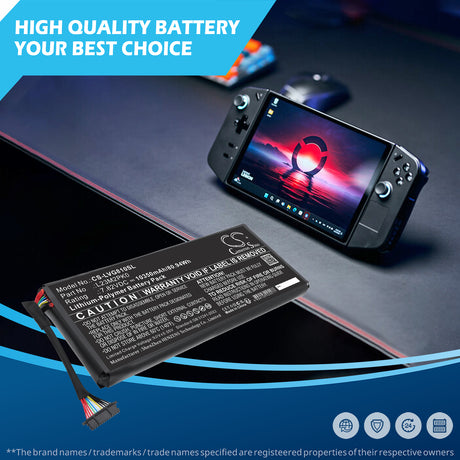 7.82V, Li-Polymer, 10350mAh, Game Console battery fits Lenovo, L13B2PK0, Legion Go 8APU1, 80.94Wh Game Console Cameron Sino Technology Limited