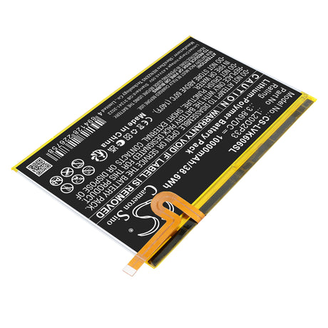 3.86V, Li-Polymer, 10000mAh, Tablet battery fits Lenovo, L20C2P33, Yoga Pad Pro, YT-K606FW, 38.6Wh Tablet Cameron Sino Technology Limited