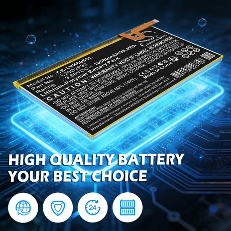3.86V, Li-Polymer, 10000mAh, Tablet battery fits Lenovo, L20C2P33, Yoga Pad Pro, YT-K606FW, 38.6Wh Tablet Cameron Sino Technology Limited