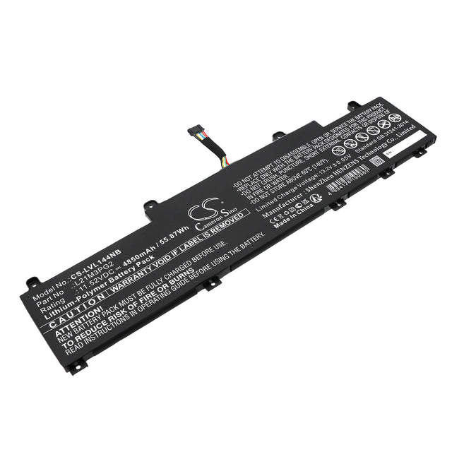 11.52V, Li-Polymer, 4850mAh, Notebook Battery fits Lenovo, Thinkpad C14 Gen 1 Chromebook, Thinkpad C14 Gen 1 Chromebook, 55.87Wh Notebook, Laptop Cameron Sino Technology Limited
